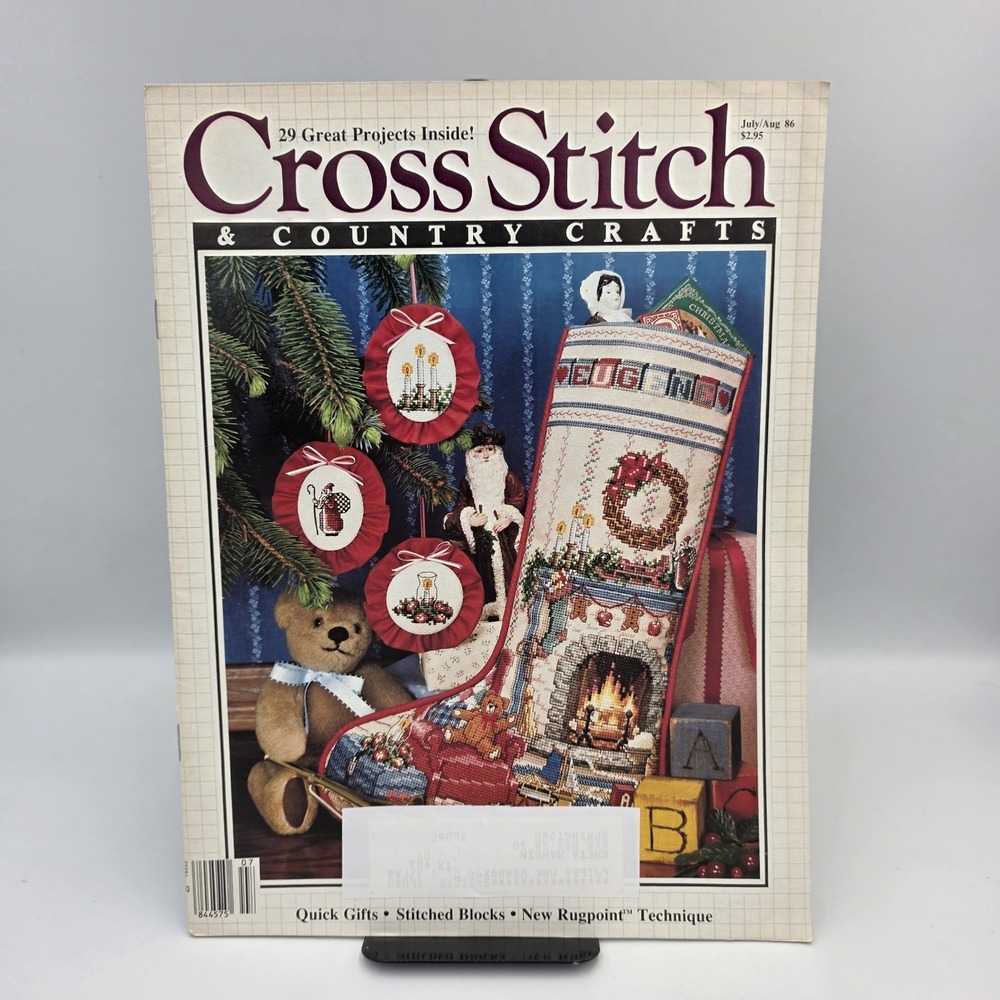 Cross Stitch & Country Crafts Magazine July / August 1986 ~29 Projects